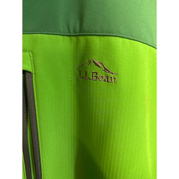 L.L. Bean Mens Green Softshell Jacket L Reg - Picture 2 of 4